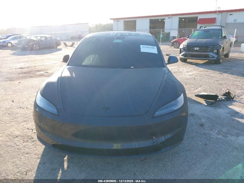 2026 Tesla Model 3 Premium Rear-Wheel Drive VIN: 5YJ3E1EA4TF123845 Lot: 43909600