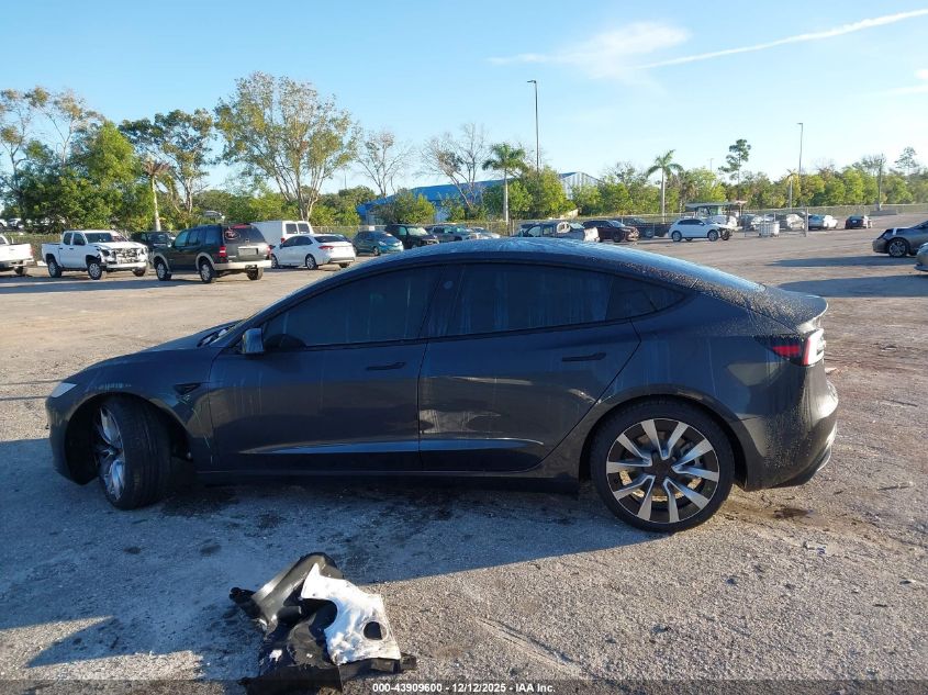 2026 Tesla Model 3 Premium Rear-Wheel Drive VIN: 5YJ3E1EA4TF123845 Lot: 43909600