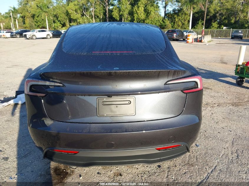 2026 Tesla Model 3 Premium Rear-Wheel Drive VIN: 5YJ3E1EA4TF123845 Lot: 43909600