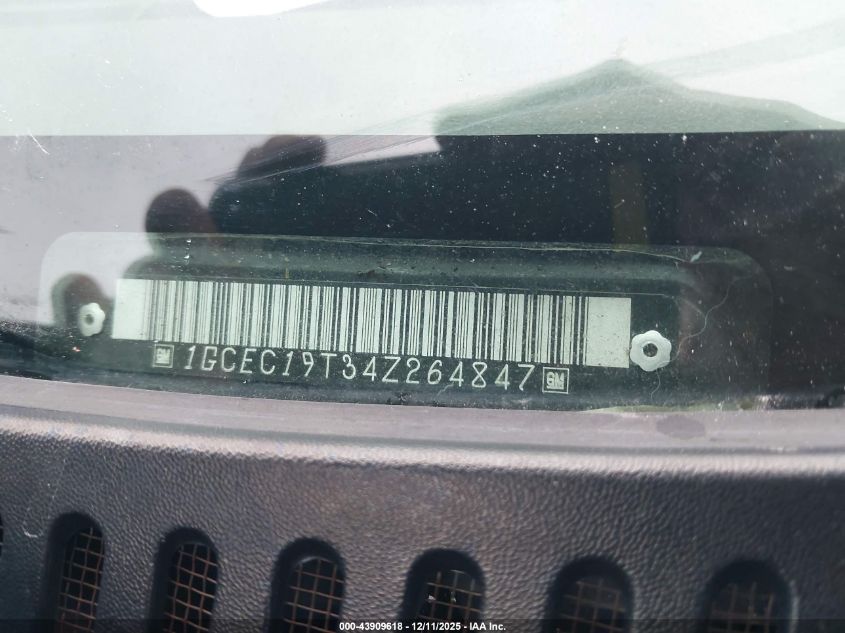 2004 Chevrolet Silverado 1500 VIN: 1GCEC19T34Z264847 Lot: 43909618