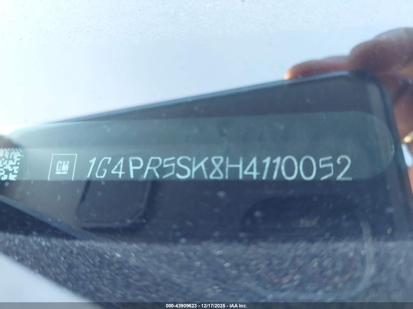 2017 Buick Verano Sport Touring VIN: 1G4PR5SK8H4110052 Lot: 43909623