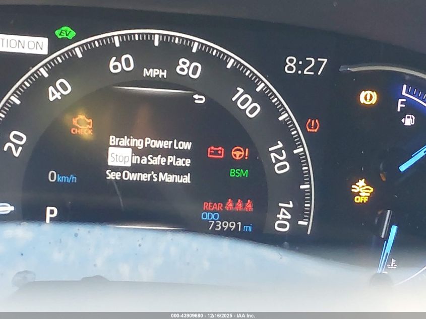 2019 Toyota Rav4 Hybrid Xse VIN: JTMEWRFV5KJ016459 Lot: 43909680