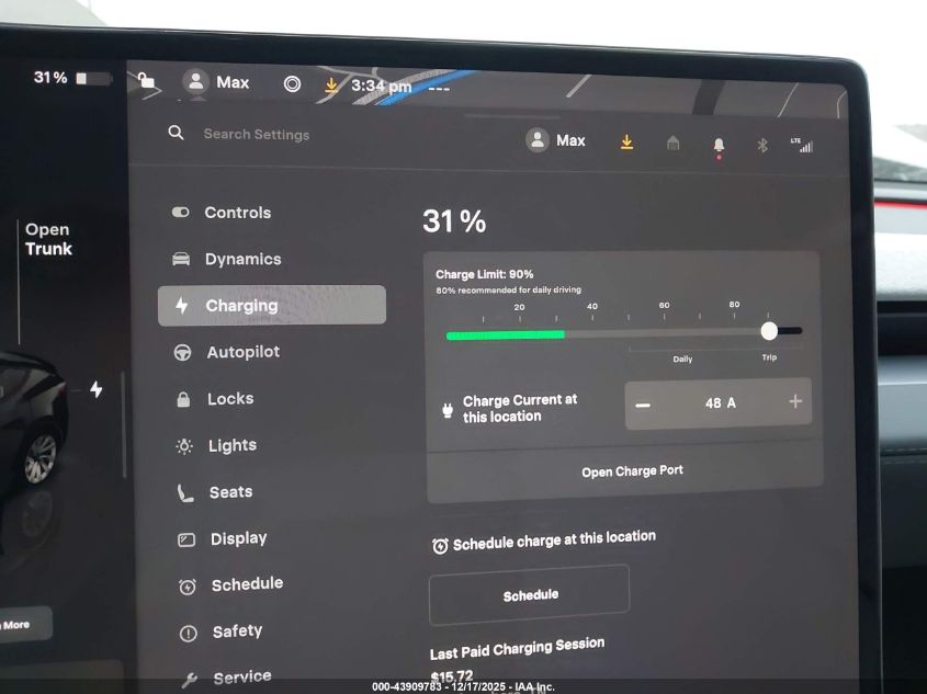 2026 Tesla Model Y Long Range Dual Motor All-Wheel Drive/Long Range Launch Series VIN: 7SAYGDEE3TA493933 Lot: 43909783