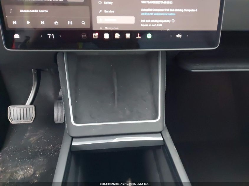 2026 Tesla Model Y Long Range Dual Motor All-Wheel Drive/Long Range Launch Series VIN: 7SAYGDEE3TA493933 Lot: 43909783