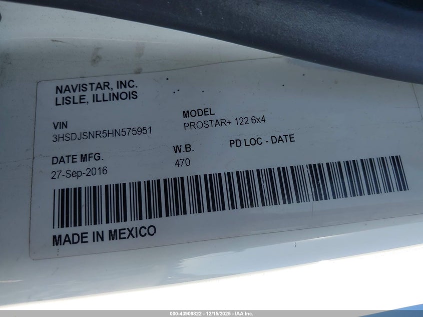 INTERNATIONAL PROSTAR+ 2017 3HSDJSNR5HN575951 Photo 8