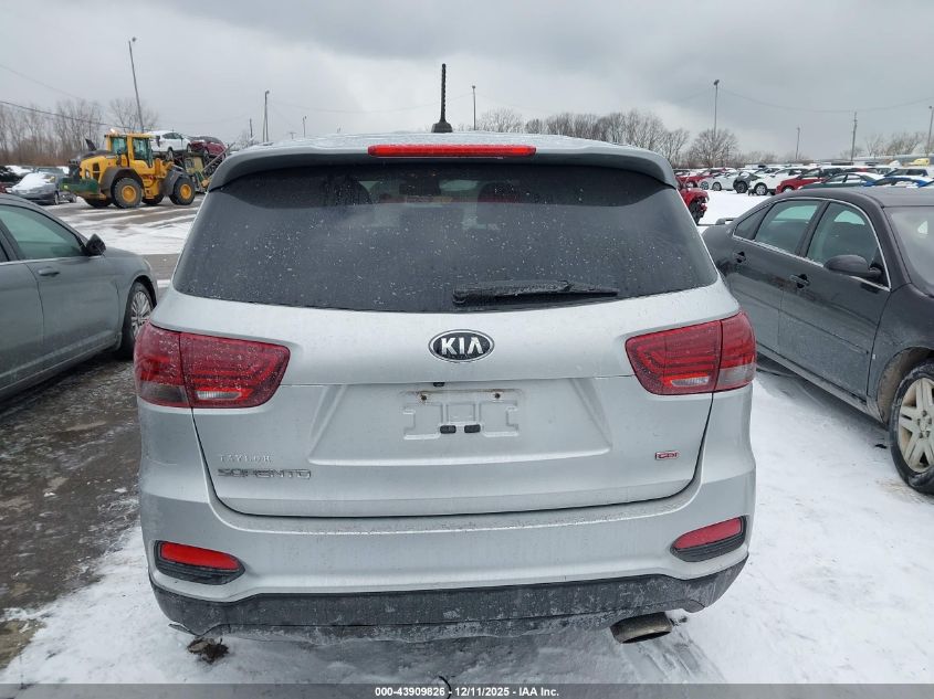 2019 Kia Sorento 2.4L L VIN: 5XYPG4A36KG578160 Lot: 43909826