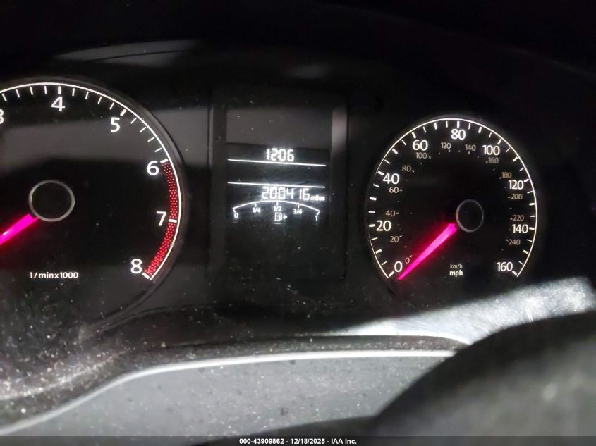 2011 Volkswagen Jetta 2.0L S VIN: 3VW2K7AJ9BM379936 Lot: 43909862