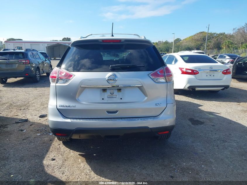2015 Nissan Rogue Sv VIN: KNMAT2MT7FP562652 Lot: 43909881
