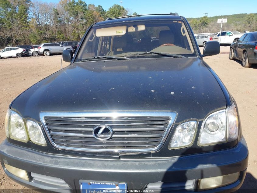 2001 Lexus Lx 470 VIN: JTJHT00W313507843 Lot: 43909901