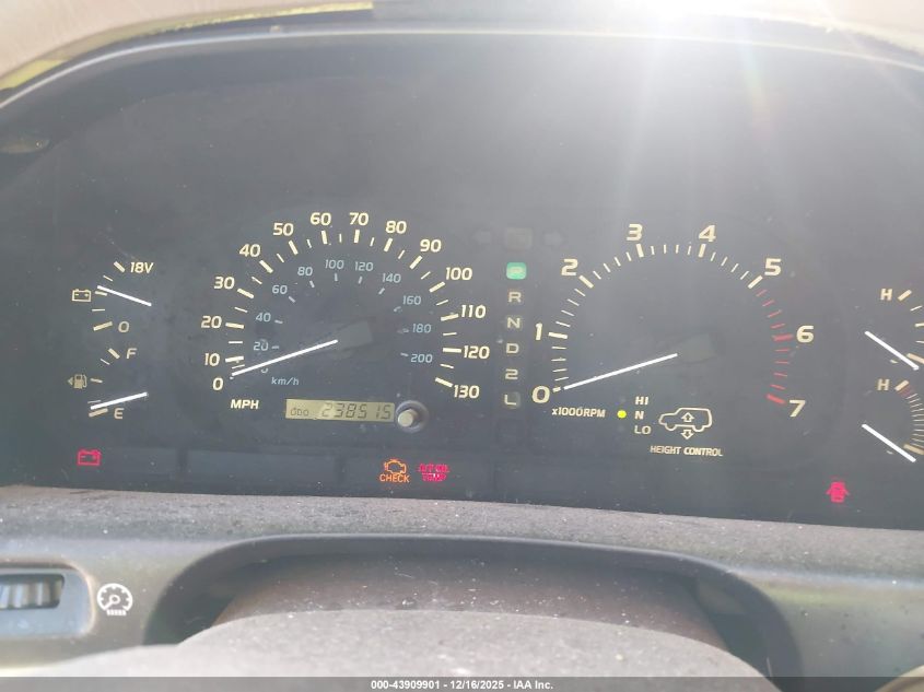 2001 Lexus Lx 470 VIN: JTJHT00W313507843 Lot: 43909901