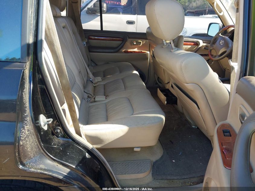 2001 Lexus Lx 470 VIN: JTJHT00W313507843 Lot: 43909901