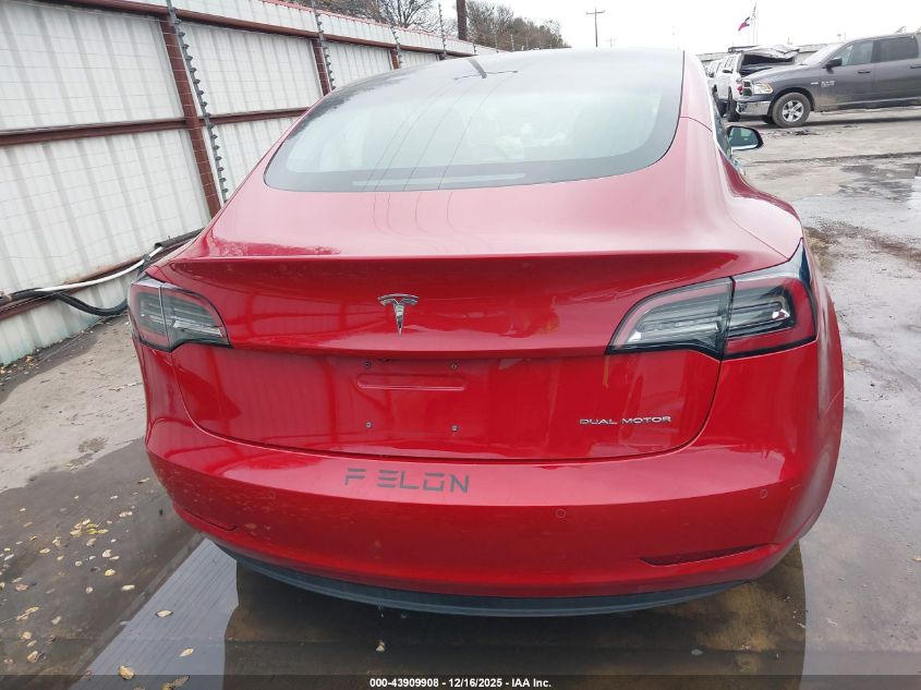 2018 Tesla Model 3 Long Range/Performance VIN: 5YJ3E1EB3JF114656 Lot: 43909908
