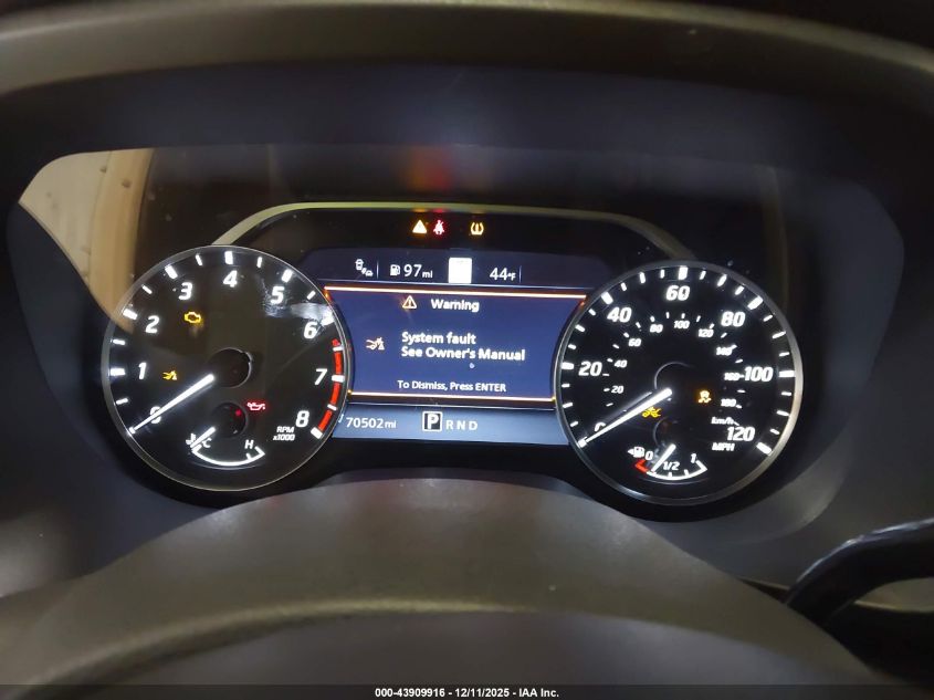 2021 Nissan Titan Sv 4X2 VIN: 1N6AA1EF1MN519827 Lot: 43909916