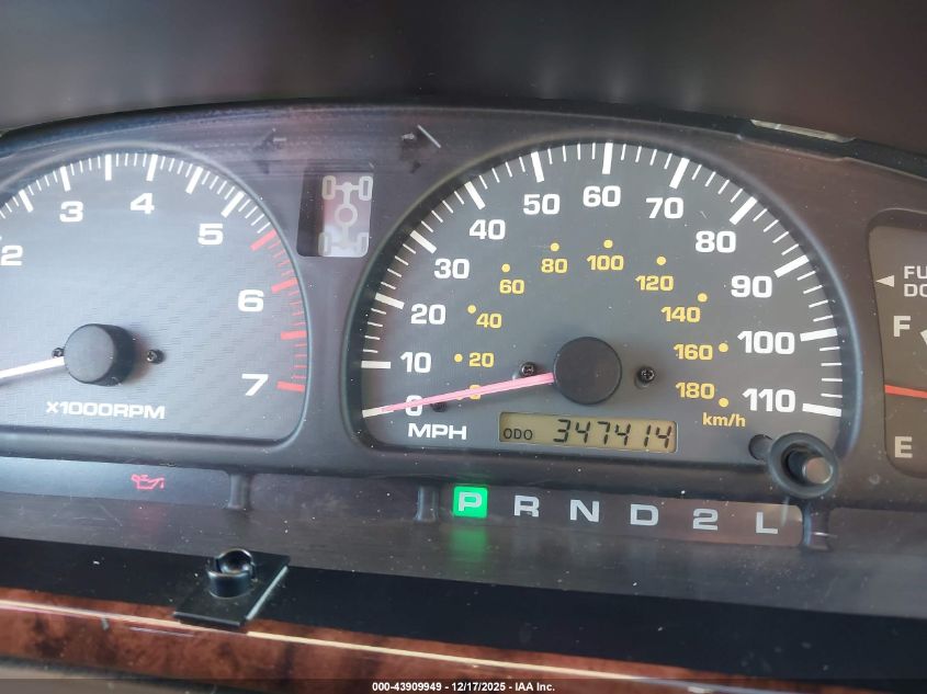 2000 Toyota 4Runner Limited V6 VIN: JT3HN87R5Y9031439 Lot: 43909949