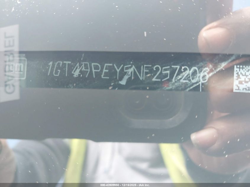 2022 GMC Sierra 2500Hd 4Wd Standard Bed At4 VIN: 1GT49PEY5NF257206 Lot: 43909950