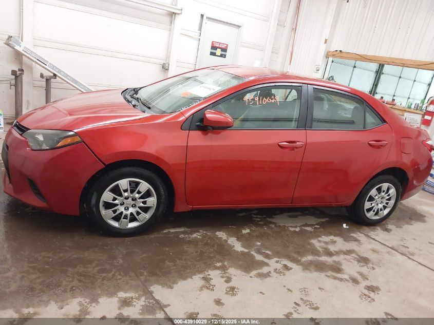 2016 Toyota Corolla Le VIN: 5YFBURHE4GP477256 Lot: 43910029