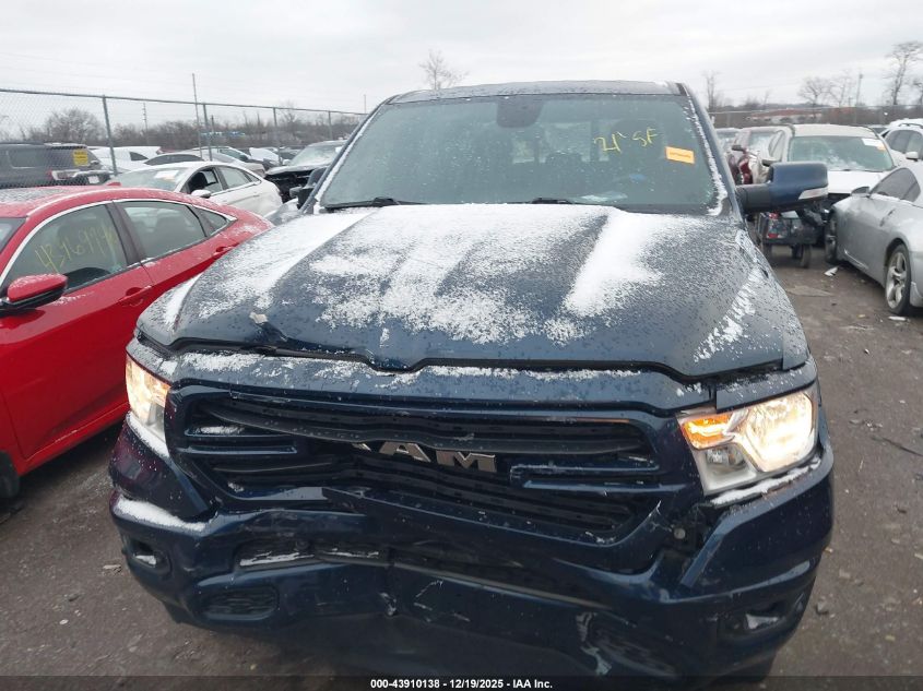 2021 Ram 1500 Big Horn 4X4 6'4 Box VIN: 1C6SRFMT3MN617317 Lot: 43910138