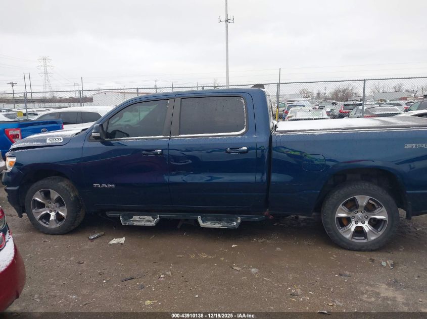 2021 Ram 1500 Big Horn 4X4 6'4 Box VIN: 1C6SRFMT3MN617317 Lot: 43910138