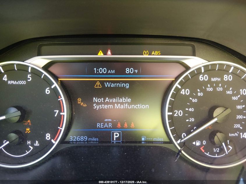 2023 Nissan Altima Sv Fwd VIN: 1N4BL4DV6PN411323 Lot: 43910177