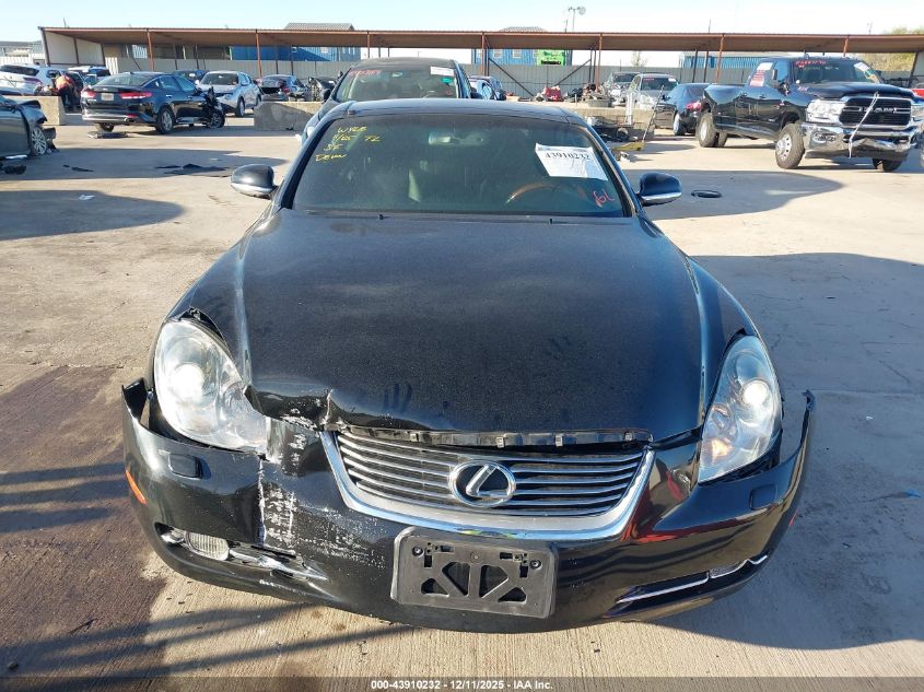 2008 Lexus Sc 430 VIN: JTHFN45Y089020241 Lot: 43910232