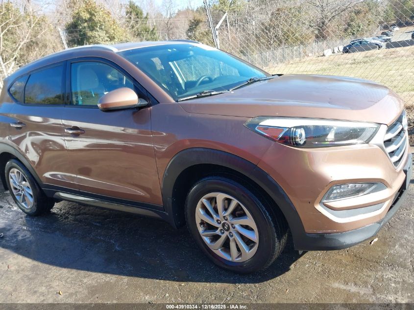 2016 Hyundai Tucson Se VIN: KM8J3CA49GU022706 Lot: 43910334