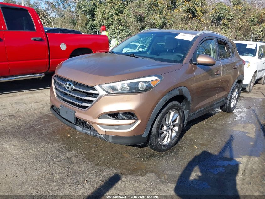 2016 Hyundai Tucson Se VIN: KM8J3CA49GU022706 Lot: 43910334
