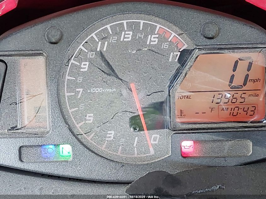 2018 Honda Cbr600 Rr VIN: JH2PC40H1JK400004 Lot: 43910391