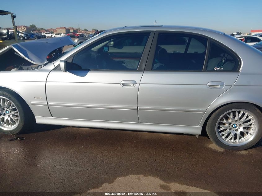 2003 BMW 530Ia VIN: WBADT63463CK41152 Lot: 43910392