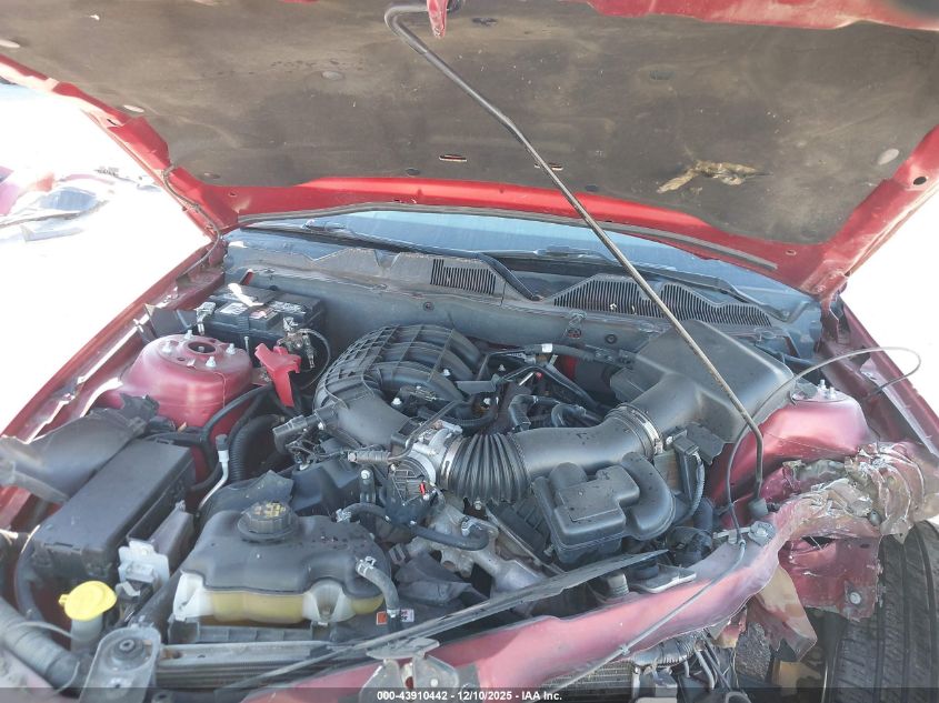 2012 Ford Mustang V6 Premium VIN: 1ZVBP8AM4C5220704 Lot: 43910442