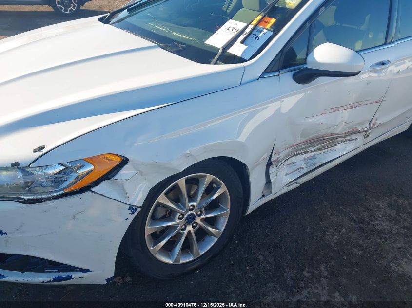 2017 Ford Fusion Se VIN: 3FA6P0H76HR179315 Lot: 43910476