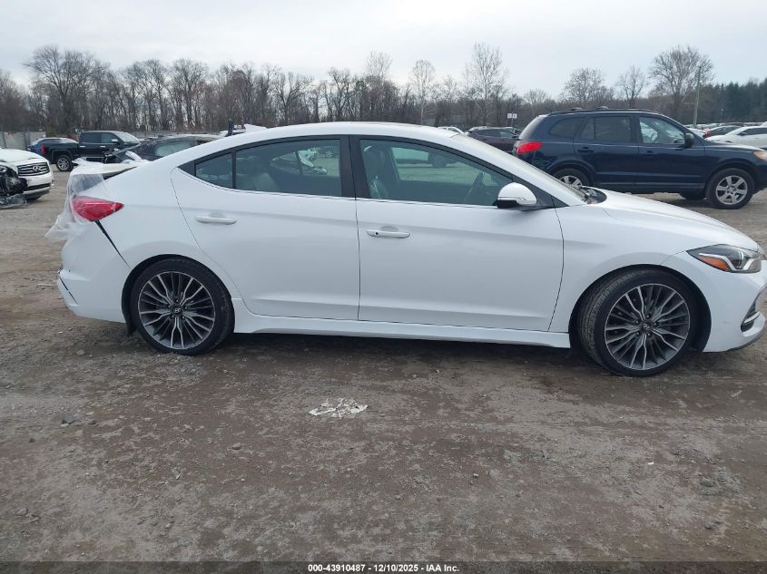 2018 Hyundai Elantra Sport VIN: KMHD04LB9JU449835 Lot: 43910487