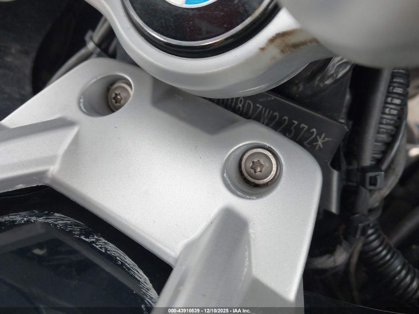 2013 BMW R1200 Rt VIN: WB1044008DZW22372 Lot: 43910539