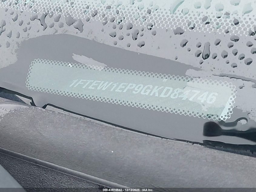 2016 Ford F-150 Xlt VIN: 1FTEW1EP9GKD84746 Lot: 43910542