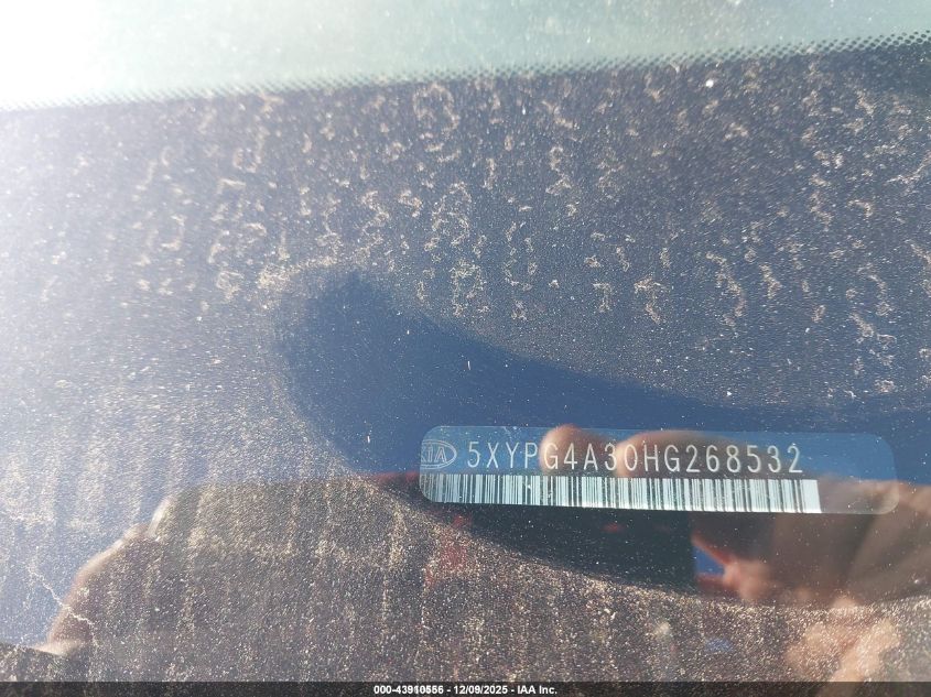 2017 Kia Sorento 2.4L Lx VIN: 5XYPG4A30HG268532 Lot: 43910556