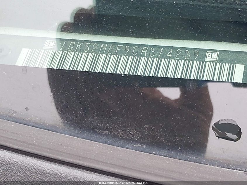 2012 GMC Yukon Xl 1500 Denali VIN: 1GKS2MEF9CR314239 Lot: 43910565