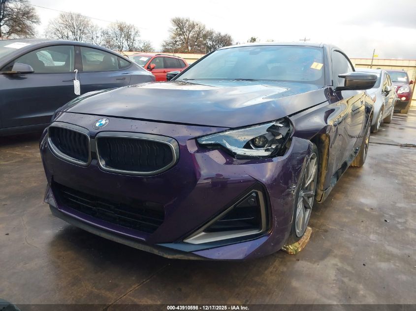 2022 BMW M240 I xDrive VIN: 3MW53CM02N8C35731 Lot: 43910598