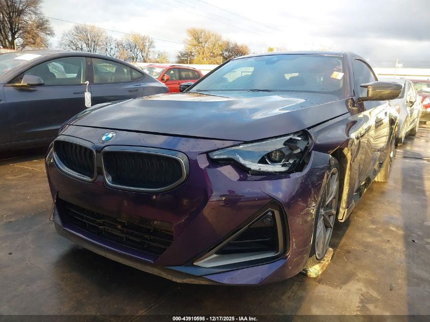 2022 BMW M240 I xDrive VIN: 3MW53CM02N8C35731 Lot: 43910598
