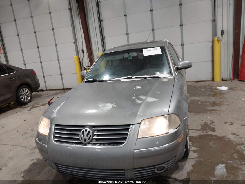 2002 Volkswagen Passat Gls VIN: WVWPD63BX2P186367 Lot: 43910606