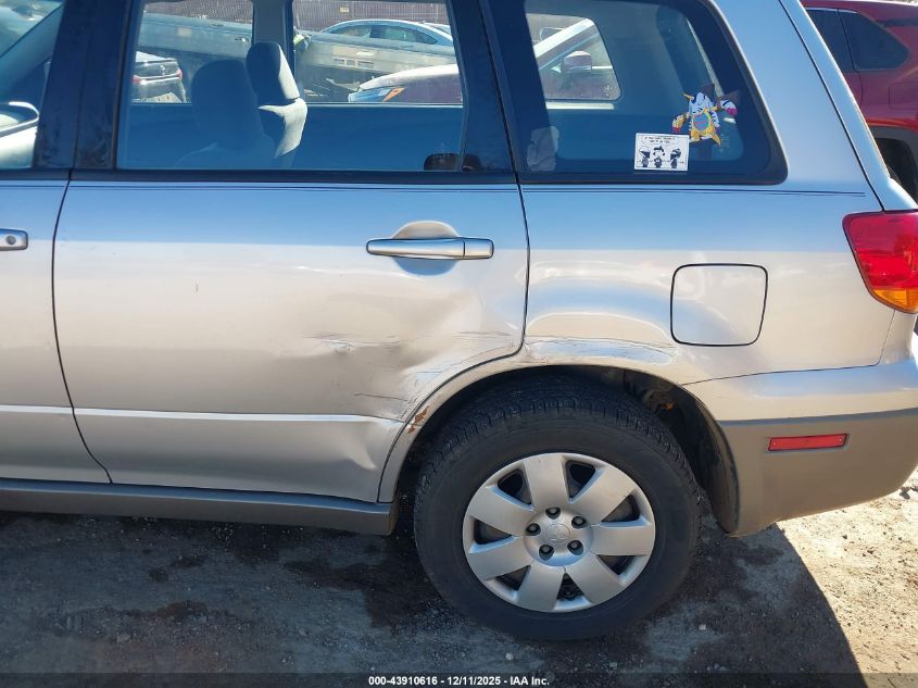 2003 Mitsubishi Outlander Ls VIN: JA4LX31G93U035908 Lot: 43910616