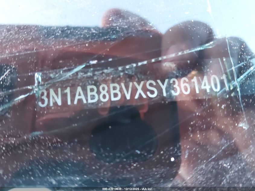 2025 Nissan Sentra S VIN: 3N1AB8BVXSY361401 Lot: 43910639