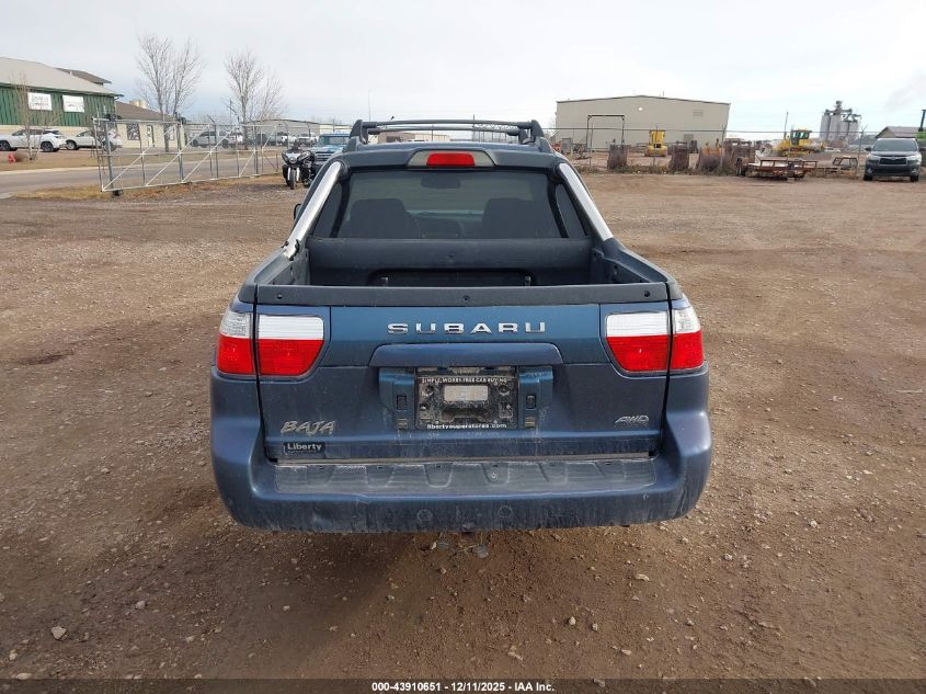 2006 Subaru Baja Sport VIN: 4S4BT62C567104411 Lot: 43910651