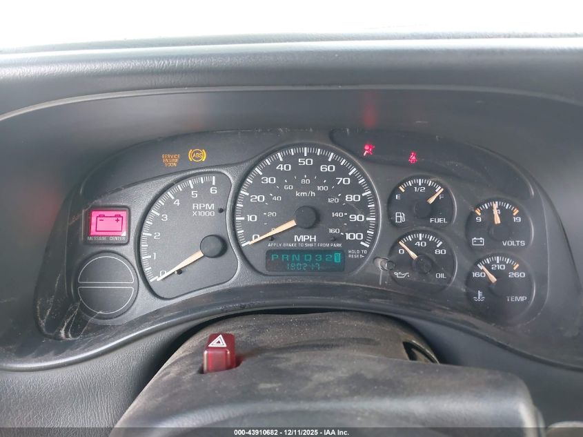 2002 Chevrolet Silverado 1500 Ls VIN: 1GCEK19T42E262161 Lot: 43910682