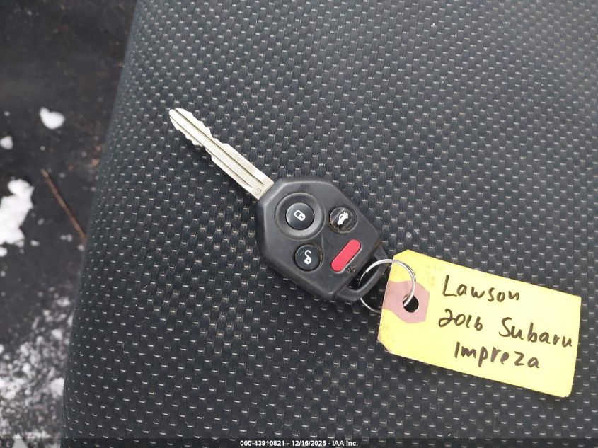 2016 Subaru Impreza 2.0I Premium VIN: JF1GJAB68GH004334 Lot: 43910821