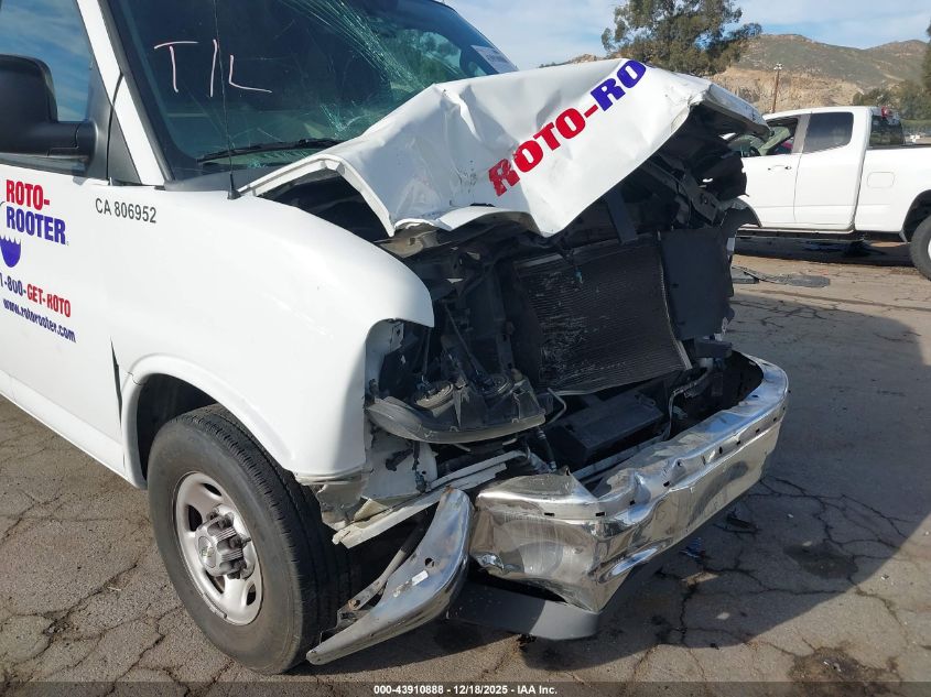 2021 Chevrolet Express Cargo Rwd 2500 Regular Wheelbase Wt VIN: 1GCWGAF77M1283402 Lot: 43910888