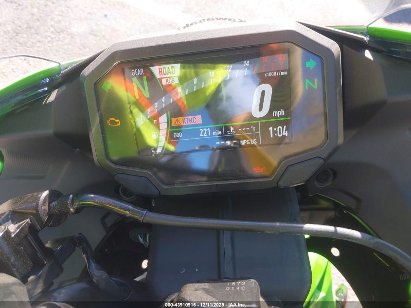 2024 Kawasaki Zx636 K VIN: JKBZXJK12RA002263 Lot: 43910916