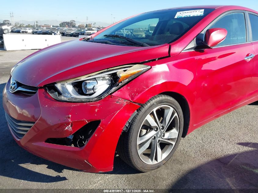 2016 Hyundai Elantra Limited VIN: KMHDH4AE7GU476708 Lot: 43910917