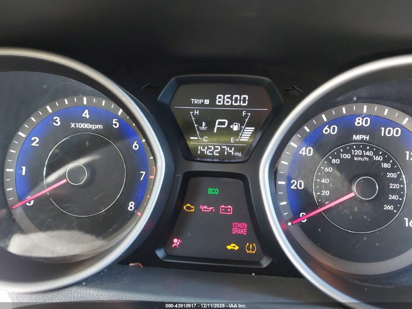 2016 Hyundai Elantra Limited VIN: KMHDH4AE7GU476708 Lot: 43910917