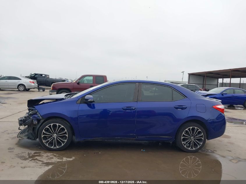 2014 Toyota Corolla S Plus VIN: 5YFBURHE5EP017231 Lot: 43910928