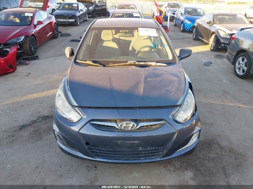 2012 Hyundai Accent Gls VIN: KMHCU4AE7CU267180 Lot: 43910937