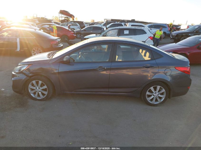 2012 Hyundai Accent Gls VIN: KMHCU4AE7CU267180 Lot: 43910937